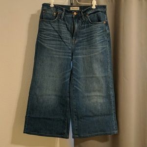Madewell culotte jeans